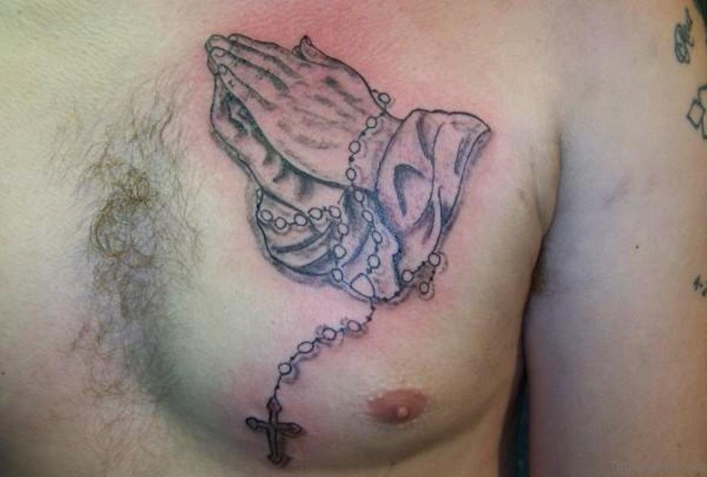 Praying Hands Chest Tattoo Designs Ideas And Meaning Tattoos For You