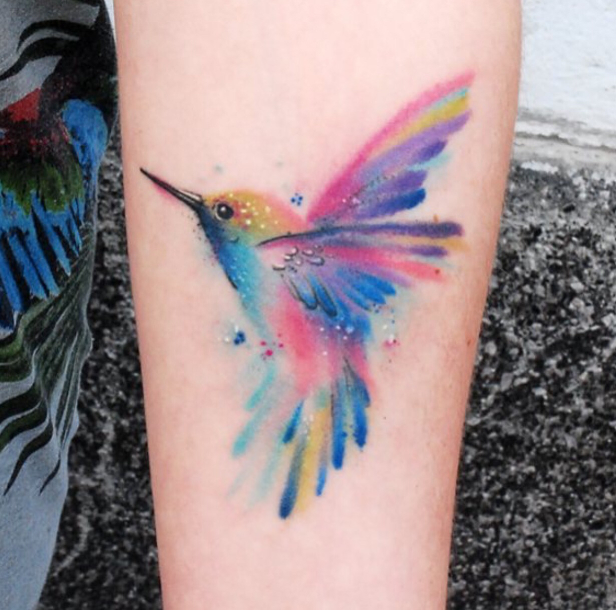 Stylish Watercolor Hummingbird Tattoo Design With Images | My XXX Hot Girl