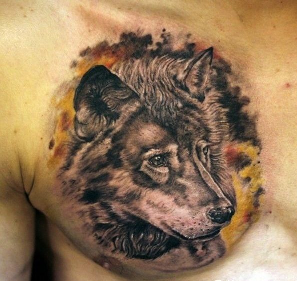 Wolf Chest Tattoo Designs, Ideas and Meaning - Tattoos For You