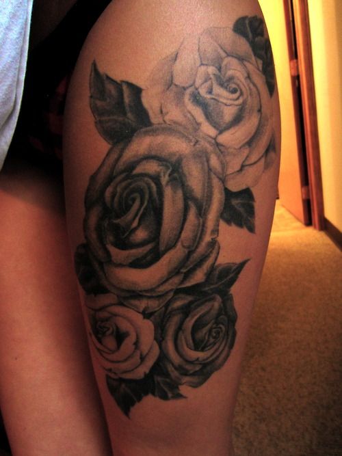 Flower Thigh Tattoos Designs Ideas And Meaning Tattoos For You,What Do Horses Eat
