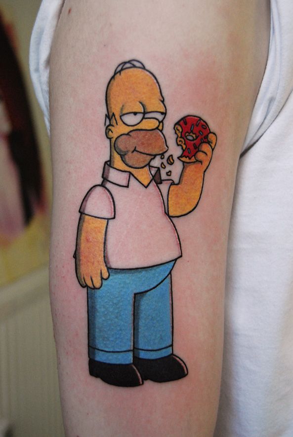 Homer Simpson Tattoo Designs, Ideas and Meaning Tattoos For You