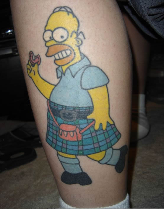 Homer Simpson Tattoo Designs, Ideas and Meaning Tattoos