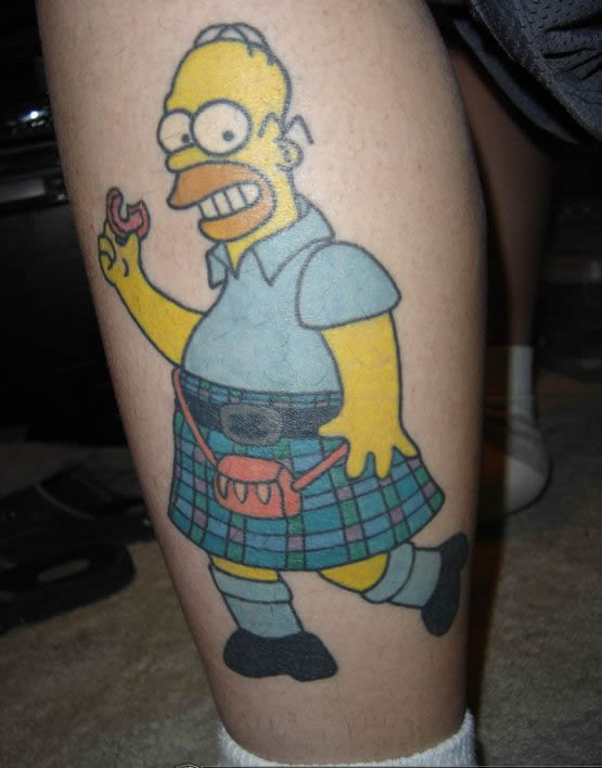 Homer Simpson Tattoo Designs, Ideas and Meaning Tattoos For You