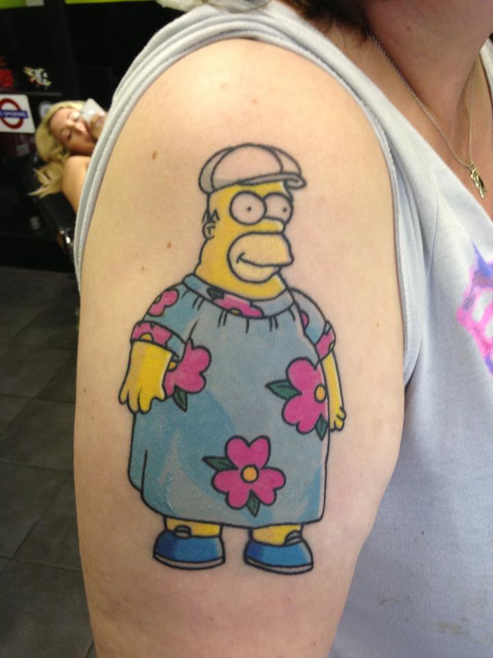 Homer Simpson Tattoo Designs, Ideas and Meaning | Tattoos For You