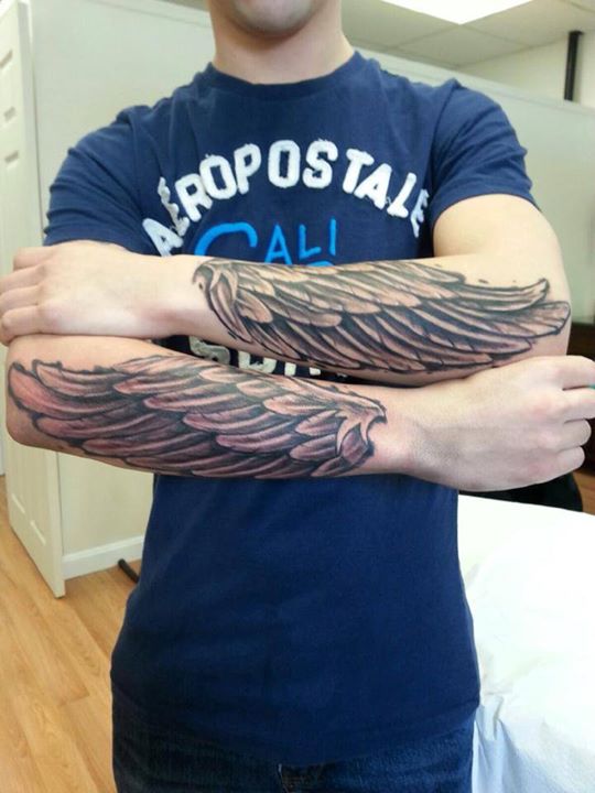Forearm Wing Tattoo Designs Ideas and Meaning  Tattoos For You