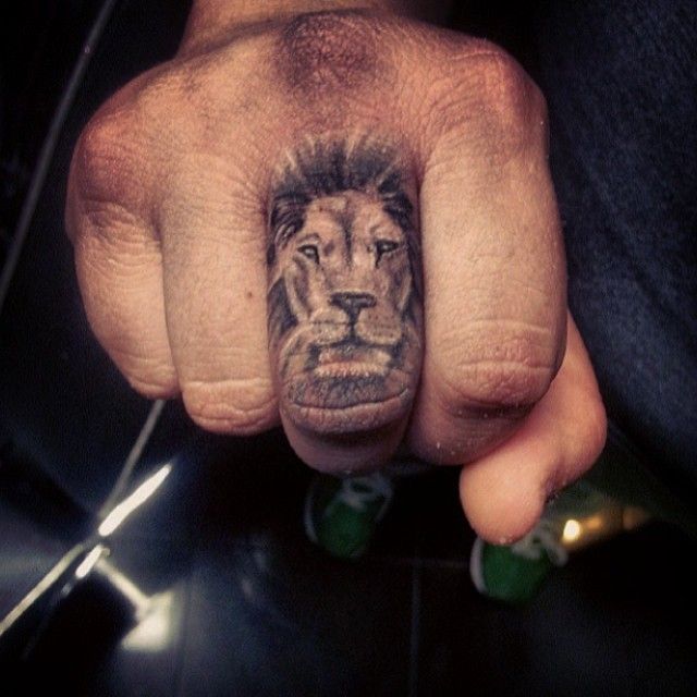 Lion Finger Tattoo Designs, Ideas and Meaning | Tattoos ...