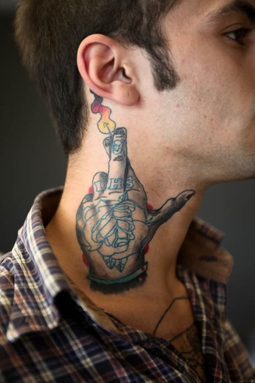 Neck Tattoos for Men Designs Ideas and Meanings Tattoos For You