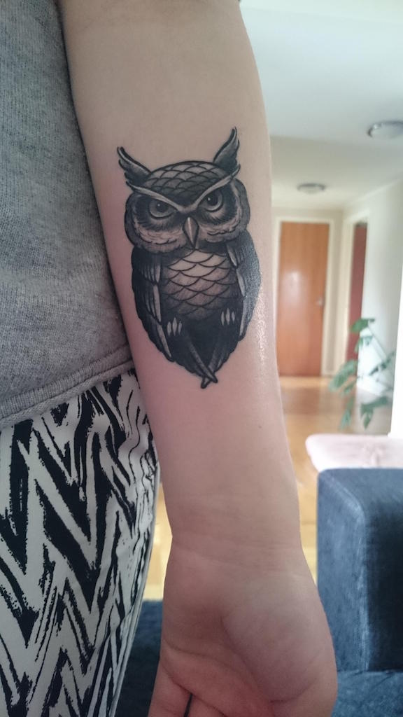Owl Tattoo On Forearm Designs Ideas And Meaning Tattoos For You