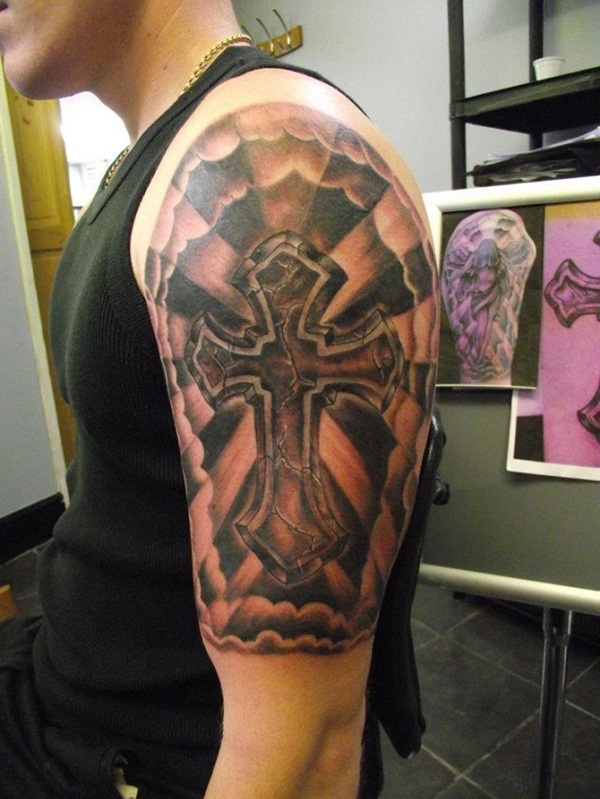 Religious Tattoo Ideas For Men Half Sleeve Drawings - Creative Art