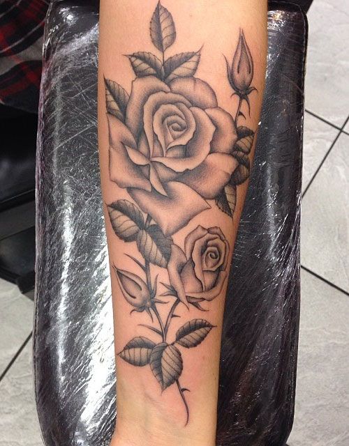 Rose Forearm Tattoo Designs, Ideas and Meaning | Tattoos ...