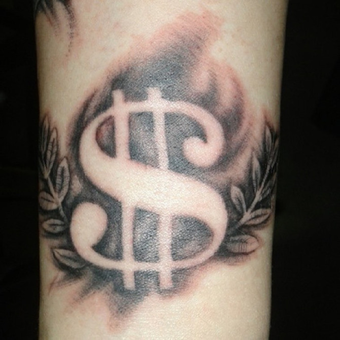 Dollar Sign Tattoo Designs, Ideas and Meaning | Tattoos ...