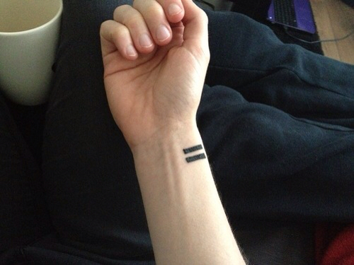 14 Awesome Equality Finger Tattoo Designs