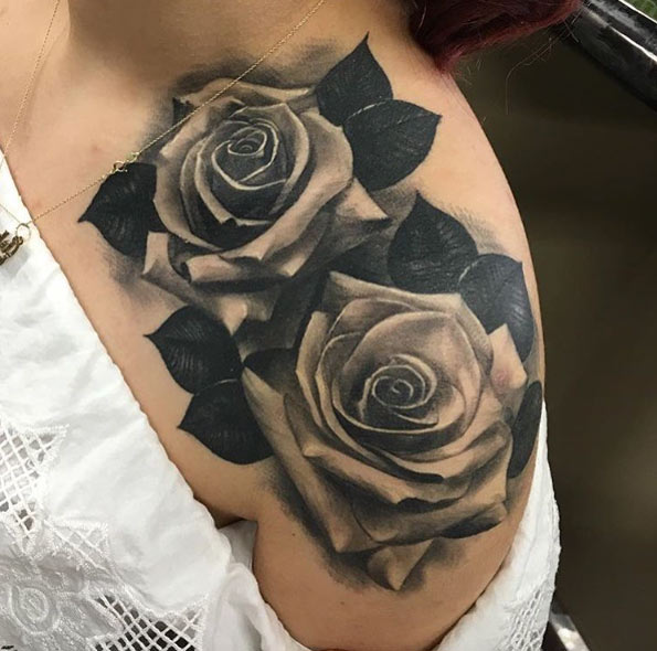 Rose Shoulder Tattoo Designs, Ideas and Meaning Tattoos