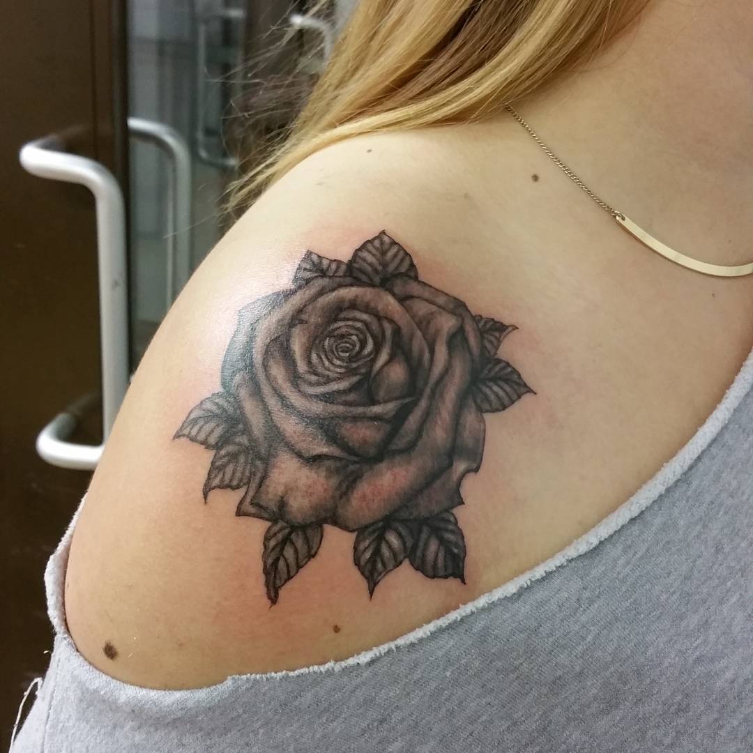 Rose Shoulder Tattoo Designs, Ideas and Meaning - Tattoos For You