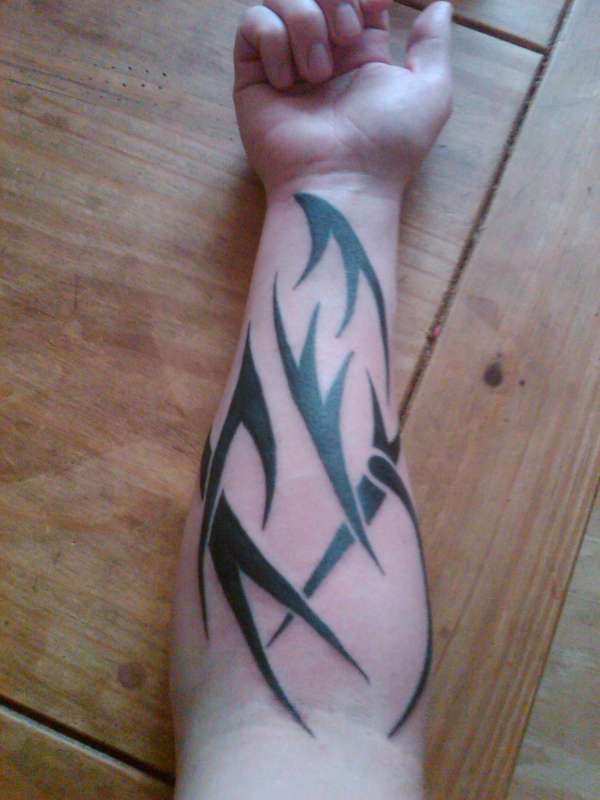 Simple Tribal Arm Tattoos For Men