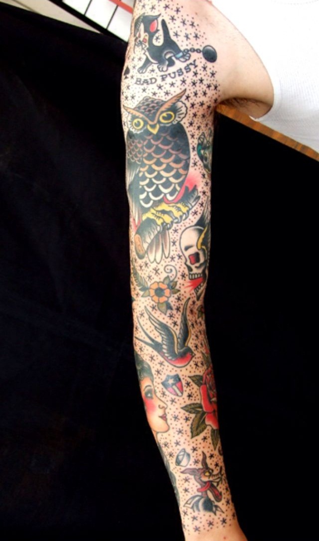 Traditional Tattoo Sleeve Designs, Ideas and Meaning | Tattoos For You