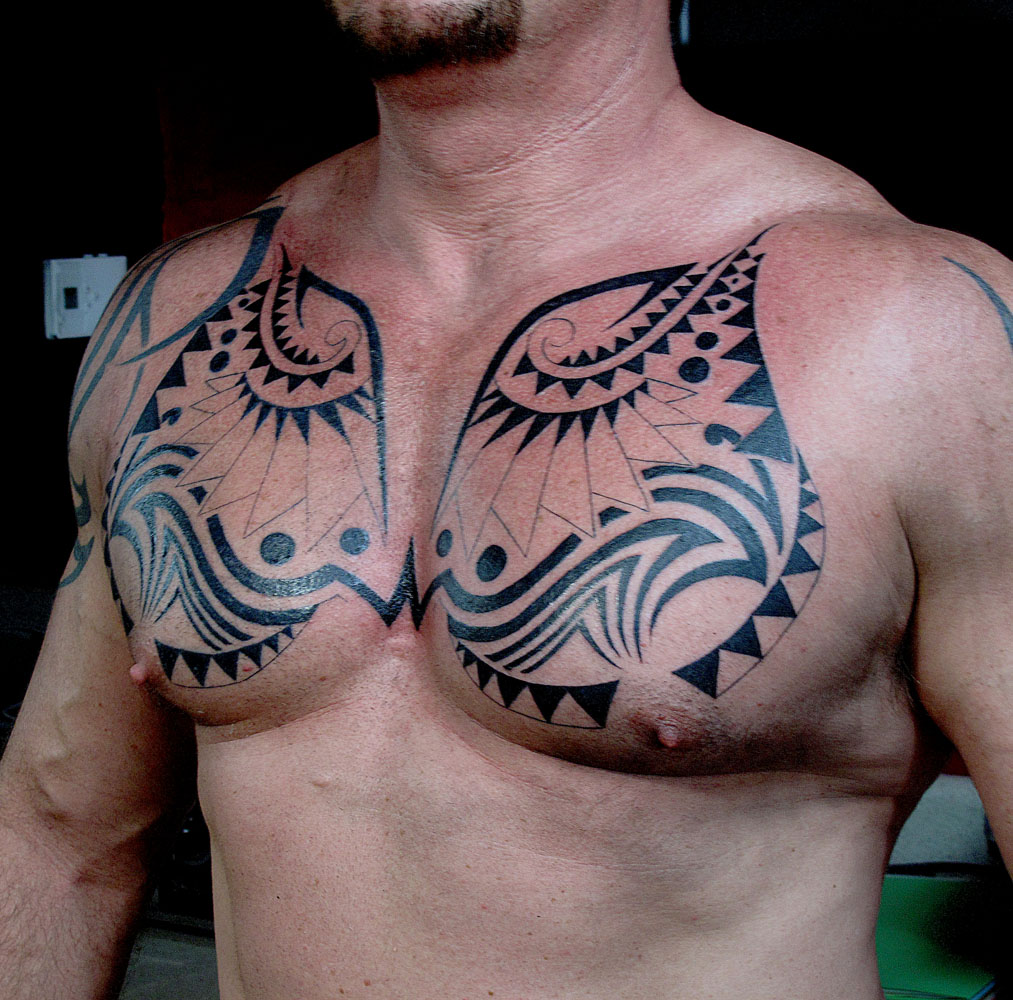 Tribal Chest Tattoos Designs, Ideas and Meaning - Tattoos For You