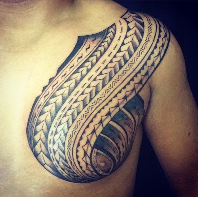 Tribal Chest Tattoos Designs, Ideas and Meaning | Tattoos ...