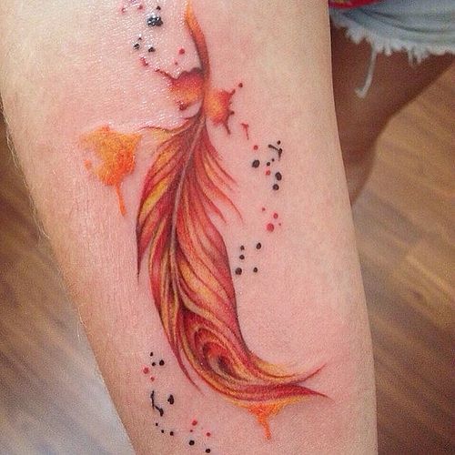 Watercolor Feather Tattoo Designs, Ideas and Meaning Tattoos For You