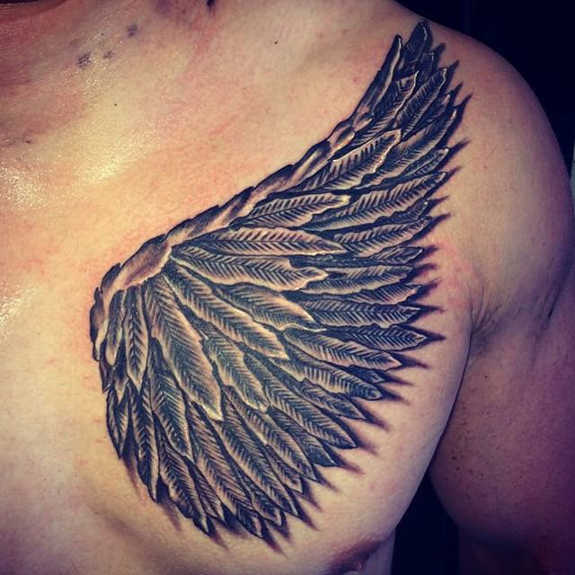 Top 39 Wing Chest Tattoo Ideas  2021 Inspiration Guide