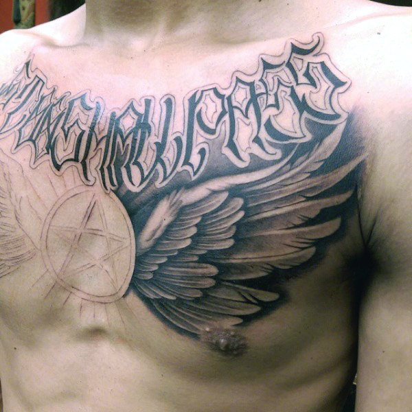 Wing Tattoos on Chest Designs, Ideas and Meaning | Tattoos ...