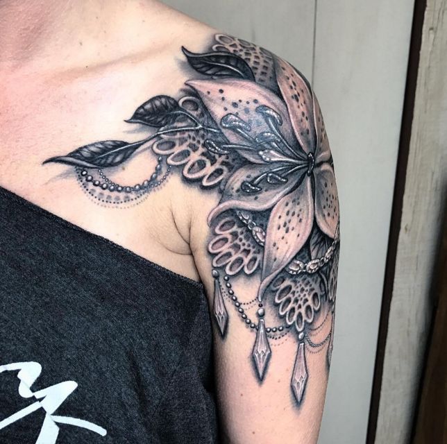 Shoulder Flower Tattoos Designs, Ideas and Meaning - Tattoos For You