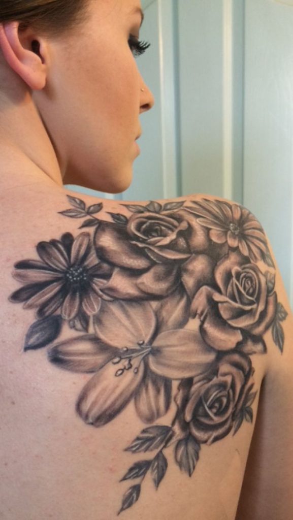 Shoulder Flower Tattoos Designs, Ideas and Meaning - Tattoos For You