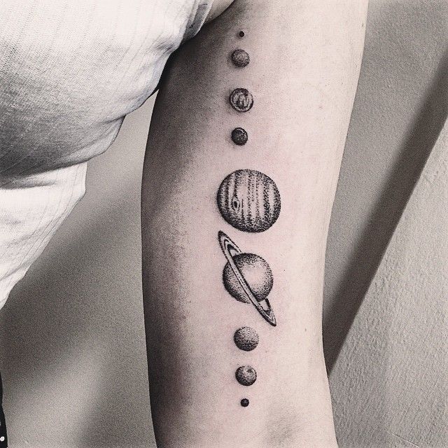 Planet Tattoo Designs, Ideas and Meaning | Tattoos For You
