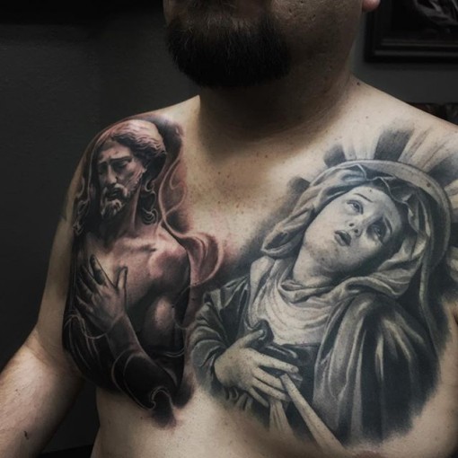 Religious Chest Tattoos Designs Ideas And Meaning Tattoos For You