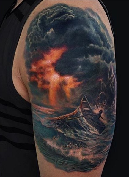 storm tattoo sleeve