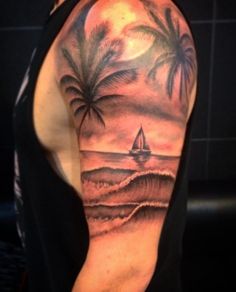 Beach Sleeve Tattoo Designs, Ideas and Meaning - Tattoos For You