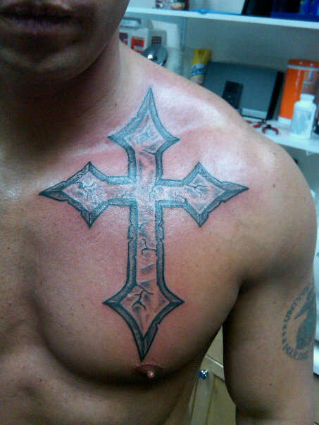 Cross Chest Tattoos Designs Ideas And Meaning Tattoos For You