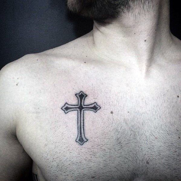 Cross Chest Tattoos Designs Ideas And Meaning Tattoos For You