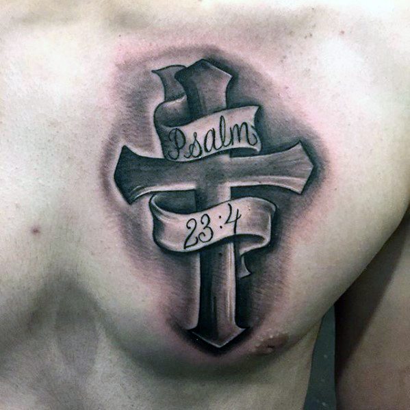 Cross Chest Tattoos Designs, Ideas and Meaning | Tattoos ...