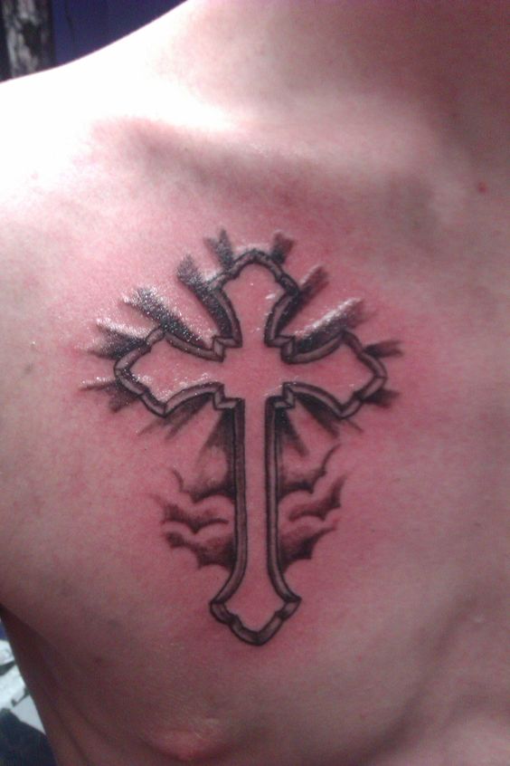 Cross Chest Tattoos Designs Ideas And Meaning Tattoos For You