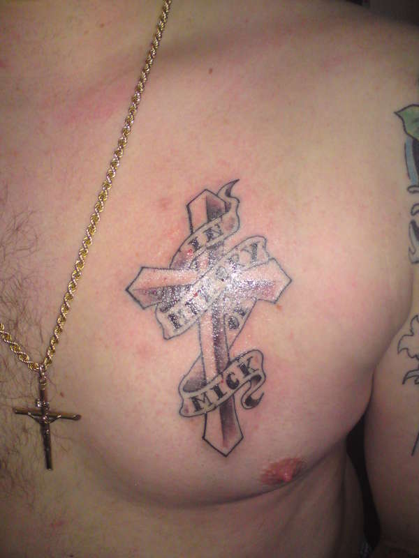  Cross  Chest  Tattoos  Designs Ideas and Meaning Tattoos  