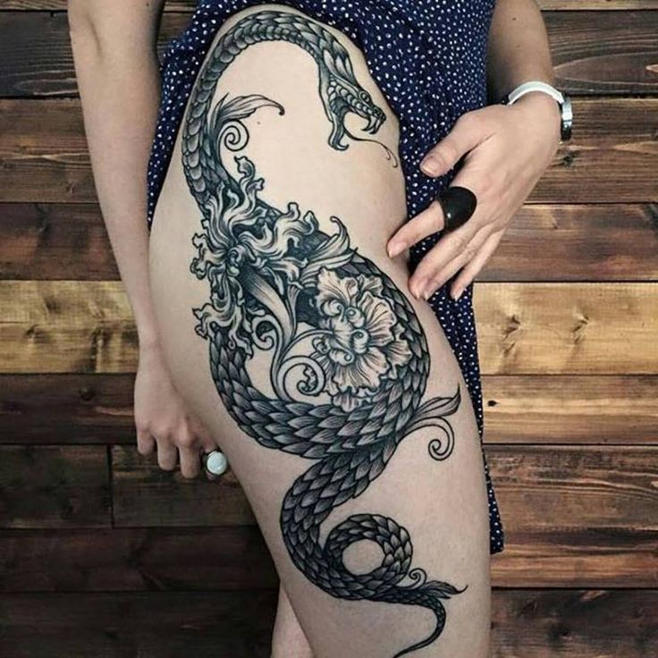 Update 72 thigh tattoos dragon super hot  thtantai2