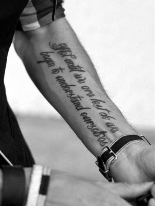 Forearm Quote Tattoos Designs, Ideas and Meaning | Tattoos For You