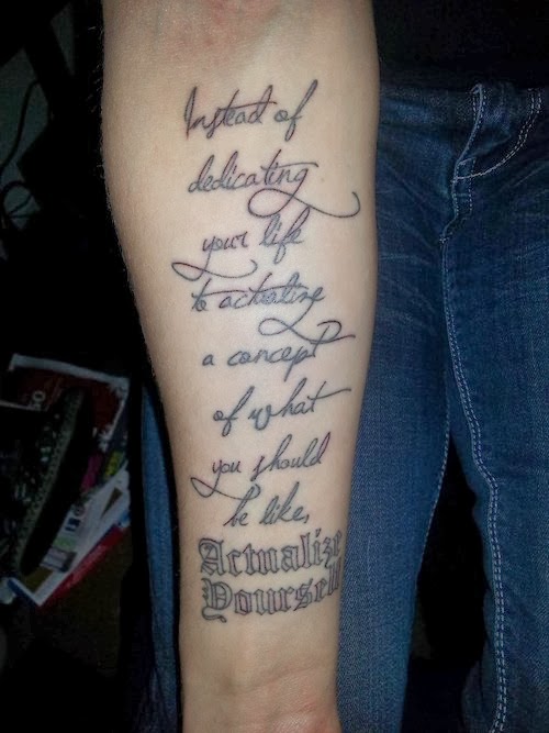 Forearm Quote Tattoos Designs Ideas and Meaning  Tattoos For You
