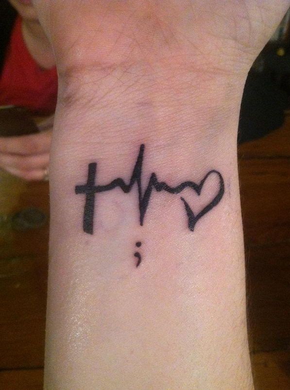 Heartbeat Tattoo Designs With Name