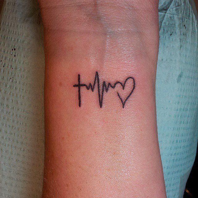 Heartbeat Wrist Tattoo Designs, Ideas and Meaning