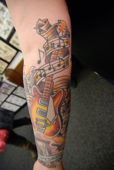 Music Tattoo Sleeve Designs, Ideas and Meaning | Tattoos ...
