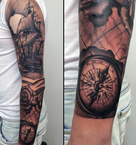 Navy Sleeve Tattoos Designs Ideas And Meaning Tattoos For You