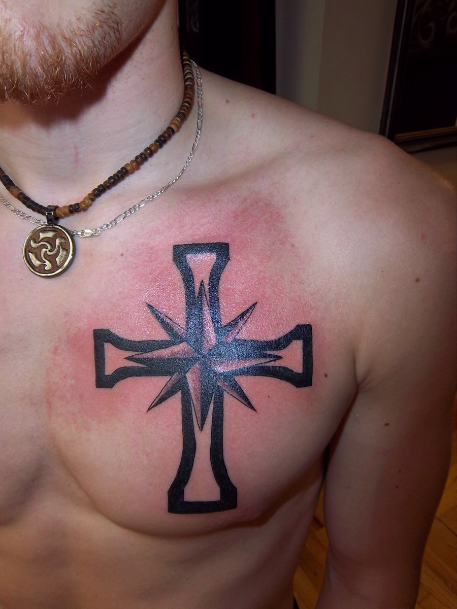 Cross Chest Tattoos Designs Ideas And Meaning Tattoos For You