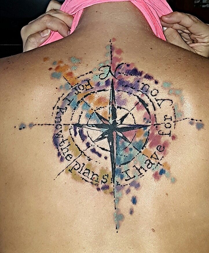 Watercolor Compass Tattoo Designs, Ideas and Meaning ...