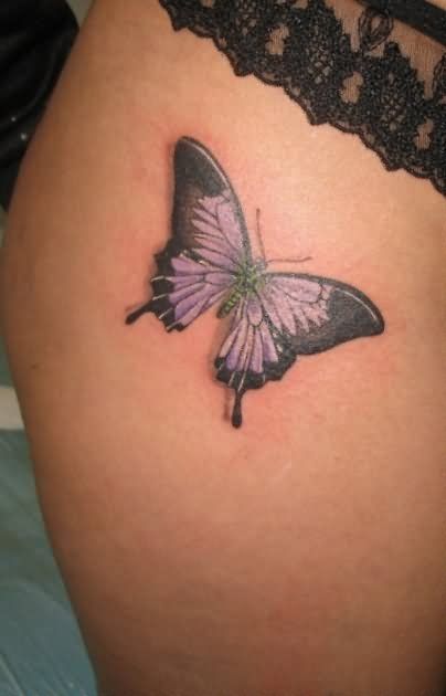 Butterfly Thigh Tattoos Designs, Ideas and Meaning - Tattoos For You