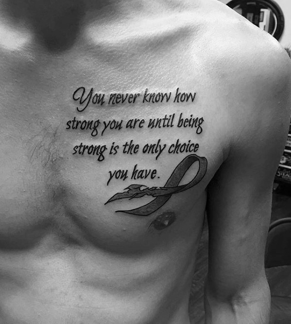 Chest Quote Tattoos Designs, Ideas and Meaning - Tattoos For You