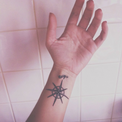 Compass Wrist Tattoo Designs, Ideas and Meaning - Tattoos For You