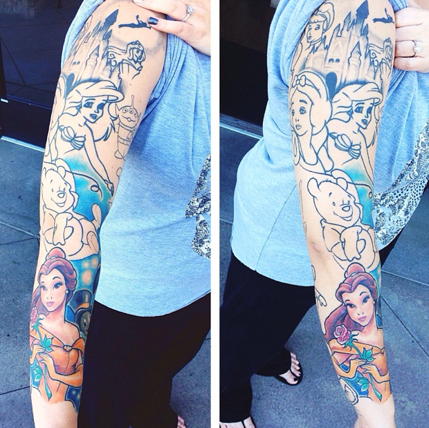 disney inspired tattoos sleeve disney tattoo sleeve disney tattoos ... | Disney  tattoos, Disney sleeve tattoos, Disney inspired tattoos