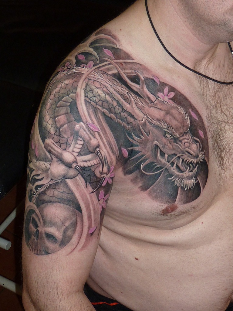 Dragon Shoulder Tattoo Designs, Ideas and Meaning - Tattoos For You